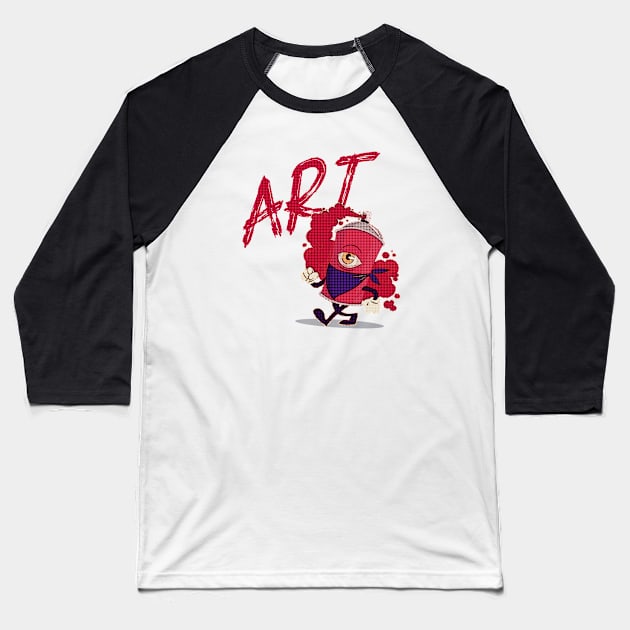 Retro ART: CAN't live without it red Baseball T-Shirt by TeachUrb